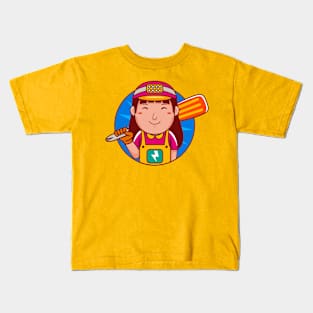 Electrician Woman Kids T-Shirt